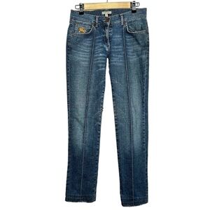 BURBERRY Tapered Mid Rise Shadow Seam Jeans